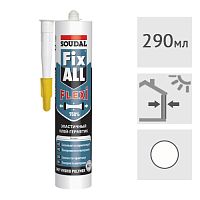 Клей-герметик гибридный Soudal Fix All Flexi белый, 290 мл