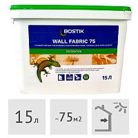 Клей для обоев и стеклообоев готовый Bostik 75, 15 л