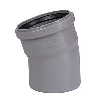 Отвод 15° ПП для внутренней канализации HTB