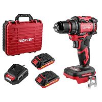 Аккумуляторная дрель-шуруповерт WORTEX BD 2025-1 DLi в чемодане