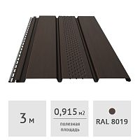 Софит с центральной перфорацией Docke PREMIUM 3м, шоколад