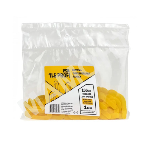 Подкова 1,0 мм для системы выравнивания плитки TLS-Profi (100 шт.)