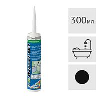 Силиконовый герметик санитарный Mapesil XS1 №120 черный, 300 мл