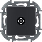 Розетка TV (антенна) Legrand INSPIRIA, антрацит