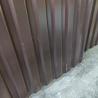 БРАК Профнастил МП-20 А 2 х 1,15 м (RAL 8017, темно-коричневый) 0,45 мм