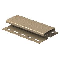 Соединительная планка Ю-Пласт 3 м, Classic Корабельный брус Бежевый