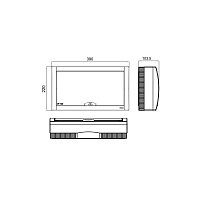 Бокс навесной на 18 модулей Viko