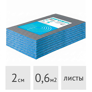 Универсальная тепло-звукоизоляция Евроблок Порилекс НПЭ Л PenoHome 20 х 600 х 1000