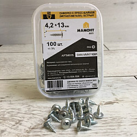Саморез 4.2*13 мм с пресс-шайбой острый 100 шт. МАМОНТ