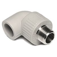 Угольник ПП 90° с металлической наружной резьбой Wavin Ekoplastik