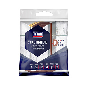 Уплотнитель для окон и дверей Tytan Professional D коричневый 9 мм x 6 м