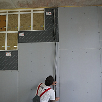 Гипсокартон звукоизоляционный (12,5 мм) ТехноСонус АкустикГипс 120 х 200 см