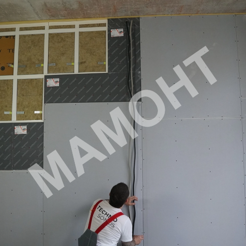 Гипсокартон звукоизоляционный (12,5 мм) ТехноСонус АкустикГипс 120 х 200 см - Фото 5