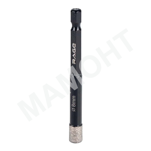 Коронка алмазная 8 мм по керамике и керамограниту Vira RAGE (559532)