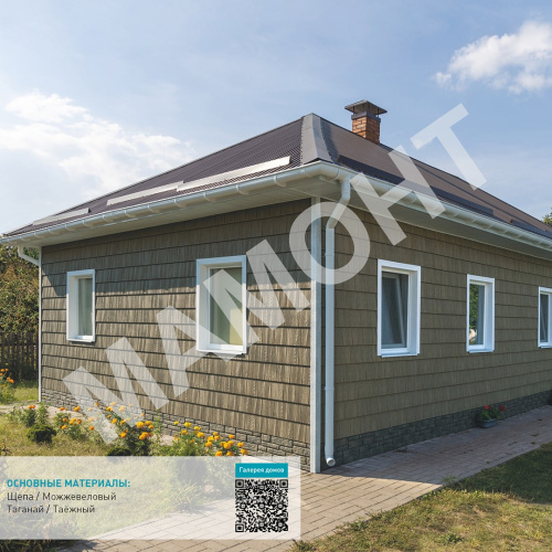 Фасадная панель Ю-Пласт Hokla S-Lock ЩЕПА Можжевеловый - Фото 2