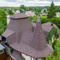 Гибкая черепица многослойная ТЕХНОНИКОЛЬ SHINGLAS Фазенда Коричневый, 2,6 м2