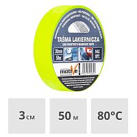Лента малярная термостойкая 30 мм x 50 м Motive (020312)