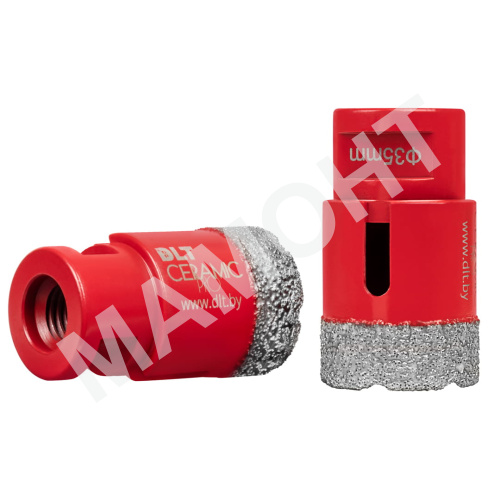 Коронка алмазная по керамограниту DLT CERAMIC PRO, 35 мм (0495)