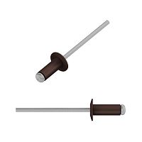 Заклепка вытяжная 4.0 x 10 мм RAL 8017 (шоколадно-коричневый) 50 шт. STARFIX (SMZ1-60053-50)