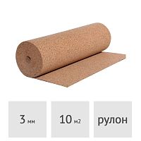 Подложка пробковая A-STEP 1 м х 10 м х 3 мм