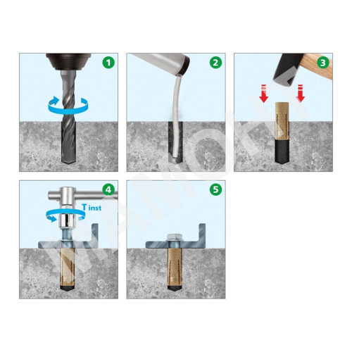 Латунная цанга М12 ЕКТ