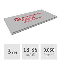 Экструдированный пенополистирол 3 см Технониколь Carbon Eco, 0,68 м2