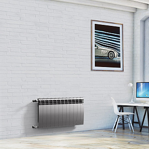 Радиатор биметаллический Royal Thermo Biliner 500 Silver Satin (серебристый)