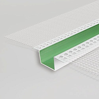 Профиль рустовочный 20 мм с сеткой, 3 м