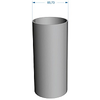 Труба Docke Premium ПВХ 85 мм х 3 м, шоколад (RAL 8019)