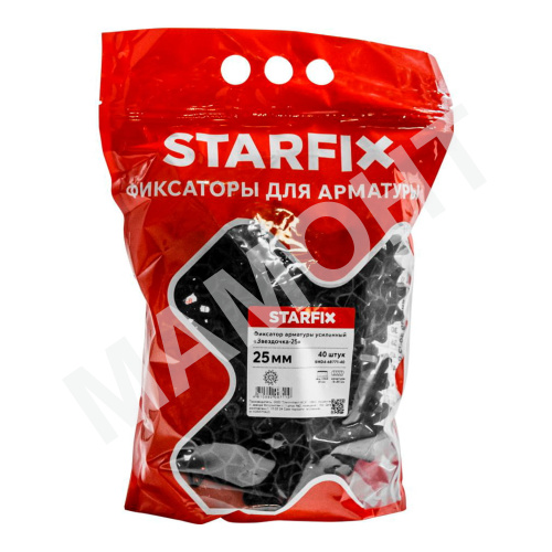 Фиксатор арматуры "Звездочка-25" 6-20 усиленный (40 шт.) STARFIX - Фото 2