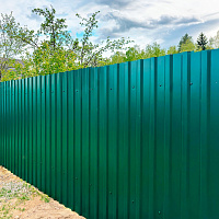 Профнастил МП-20 А 2 х 1,15 м (RAL 6005, зеленый) 0,45 мм