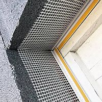 Профиль оконный примыкающий 6 мм с сеткой, длина 2.4 м