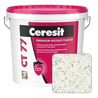 Штукатурка мозаичная силикон-акриловая Ceresit CT 77, IRELAND 1, 25 кг