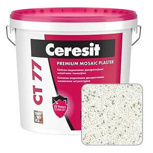 Штукатурка мозаичная силикон-акриловая Ceresit CT 77, IRELAND 1, 25 кг