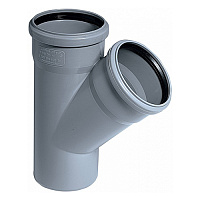 Тройник 45° ПП для внутренней канализации HTEA