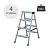 Стремянка двухсторонняя профессиональная 4 ступени T24204 - Превью
