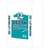 Песок сухой кварцевый Горыныч Аква (фракция 0,45-0,8 мм), 25 кг