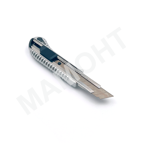 Нож пистолетный с выдвижным лезвием 18 мм, алюминиевый корпус МАМОНТ (INS-MMNT-1083)