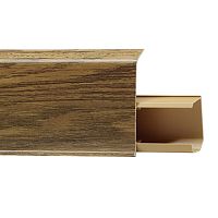 Плинтус ПВХ со съемной панелью Winart TERA 711 Дуб Антрацит