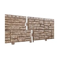 Фасадная панель Ю-Пласт Stone House СЛАНЕЦ Бурый