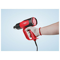 Термовоздуходувка (строительный фен) WORTEX HG 6020-1 в чемодане + набор сопл