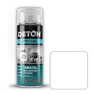 Эмаль аэрозоль алкидная DETON SPECIAL для бытовой техники белая, 520 мл