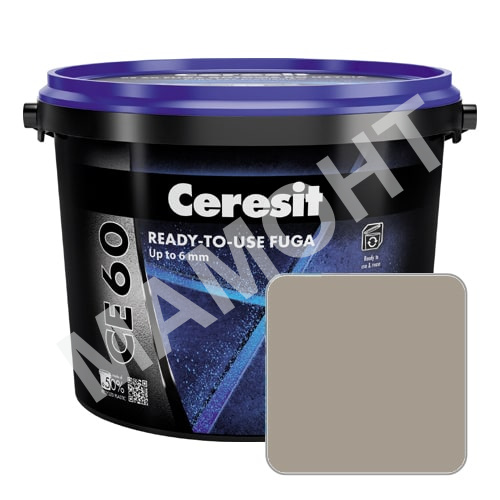 Затирка для швов готовая Ceresit CE60 №12 темно-серая, 2 кг