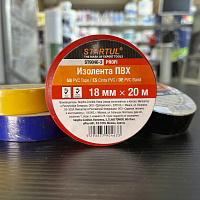 Изолента ПВХ 18 мм х 20 м красная STARTUL PROFI (ST9046-3)