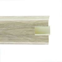 Плинтус ПВХ с кабель-каналом WIMAR 801 Дуб Рене