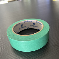 Лента малярная тонкая гладкая 30 мм х 50 м STORCH Das Dunkelgrüne зеленая