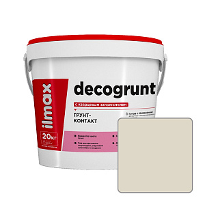 Грунт-контакт с кварцевым заполнителем ilmax decogrunt, 2722P, 20 кг