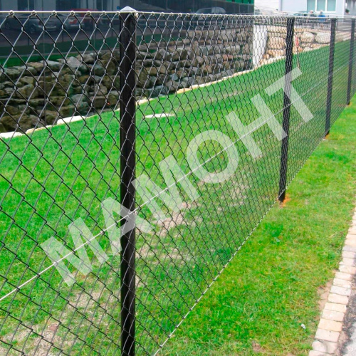 Сетка Рабица (2,4 мм, 55 x 55 мм) 10 x 1,2 м (RAL7016, серая) - Фото 2