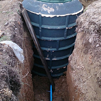 Кольцо колодца полимерно-песчаное 1100*200 мм