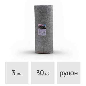 Подложка 3 мм Flexotex фольгированная, 120 см x 25 м (30 м.кв.)